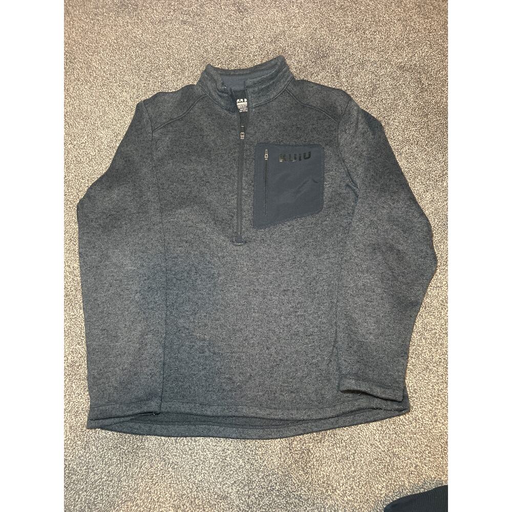 Kulu Base Camp High Loft Sweater Fleece 1/2 Zip Pullover Men's Size XL navy blue